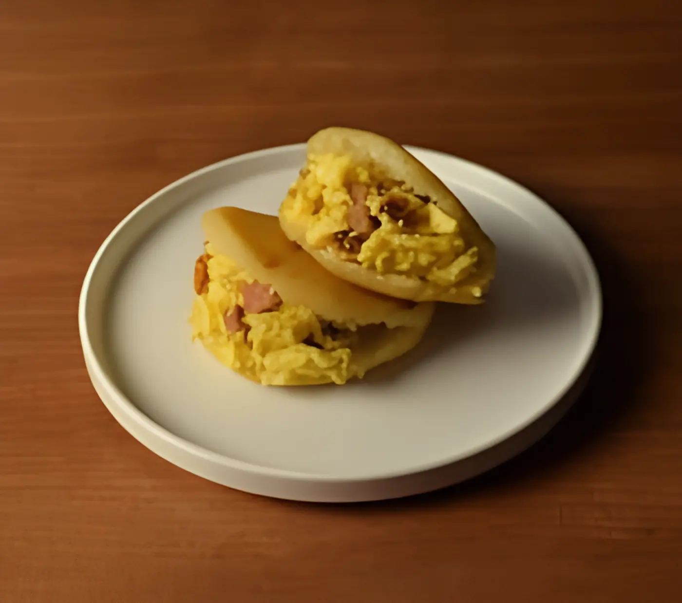 Egg, Cheese, and Chorizo Arepas.