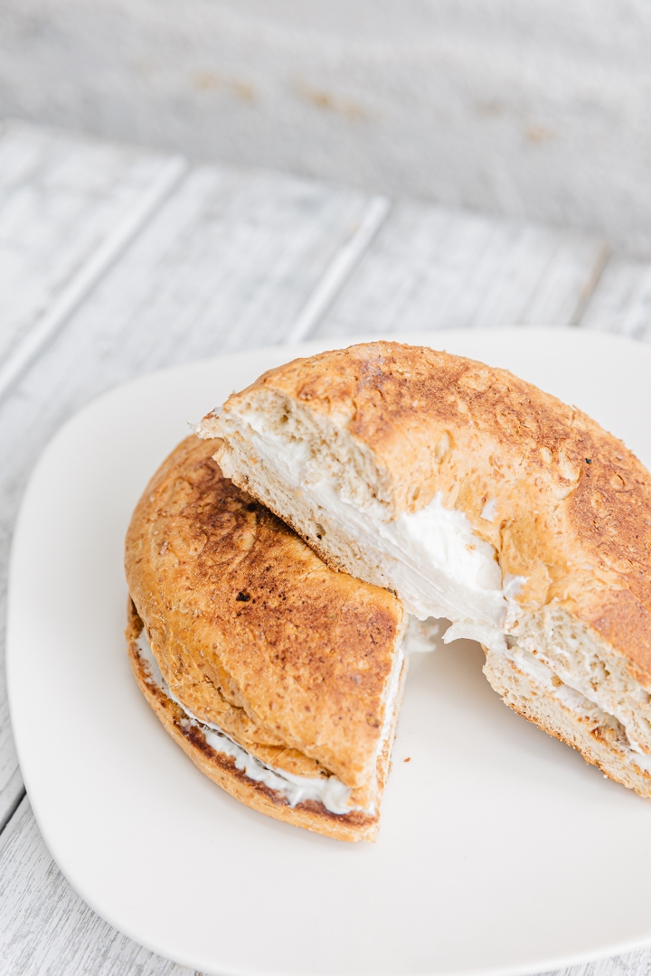 Cream Cheese Bagel.