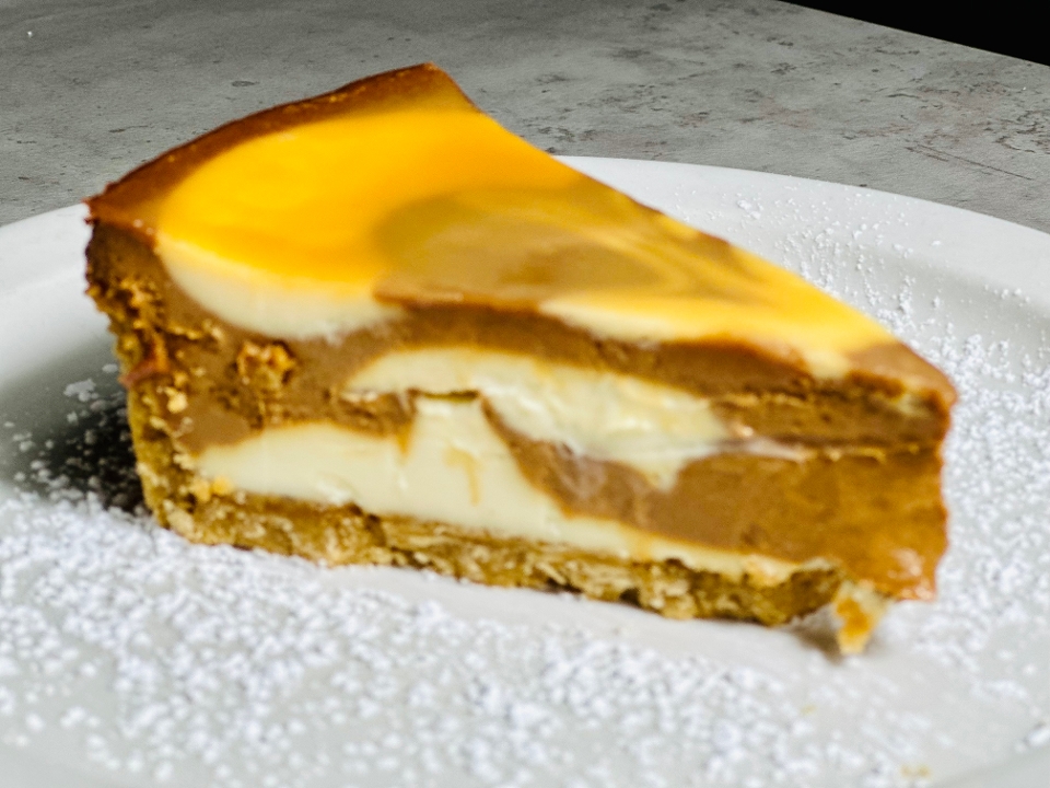 Sea Salted Caramel Cheesecake.