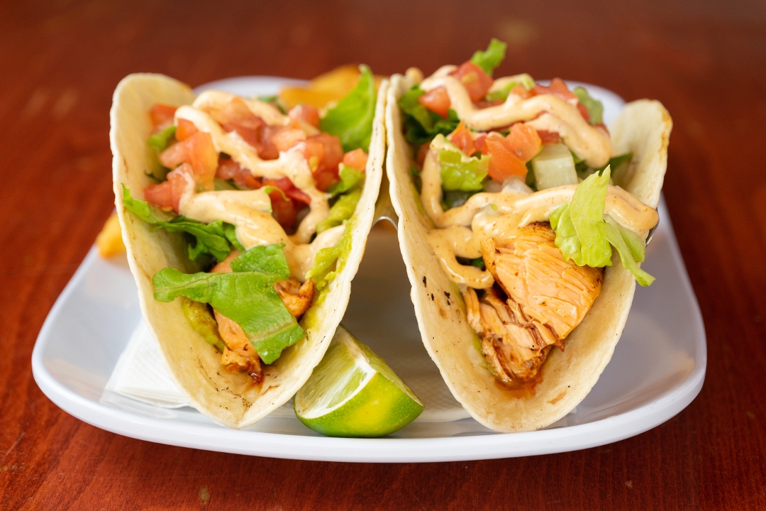 BLACKENED FISH TACOS.
