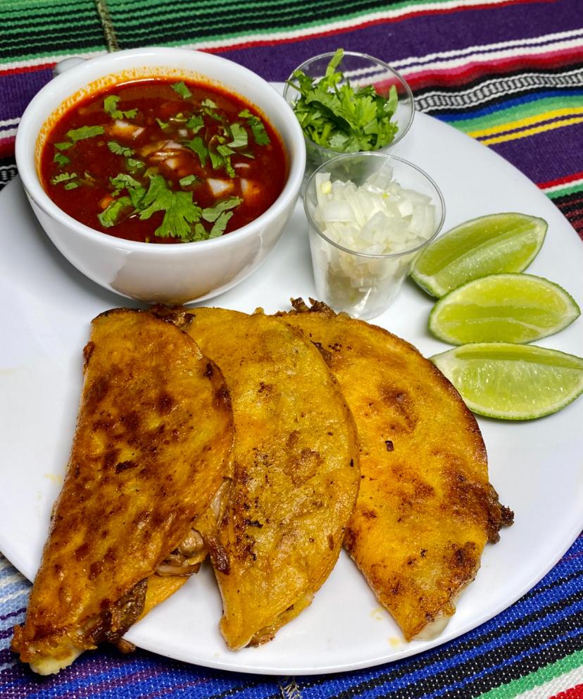 Quesabirria Tacos & Consomé.