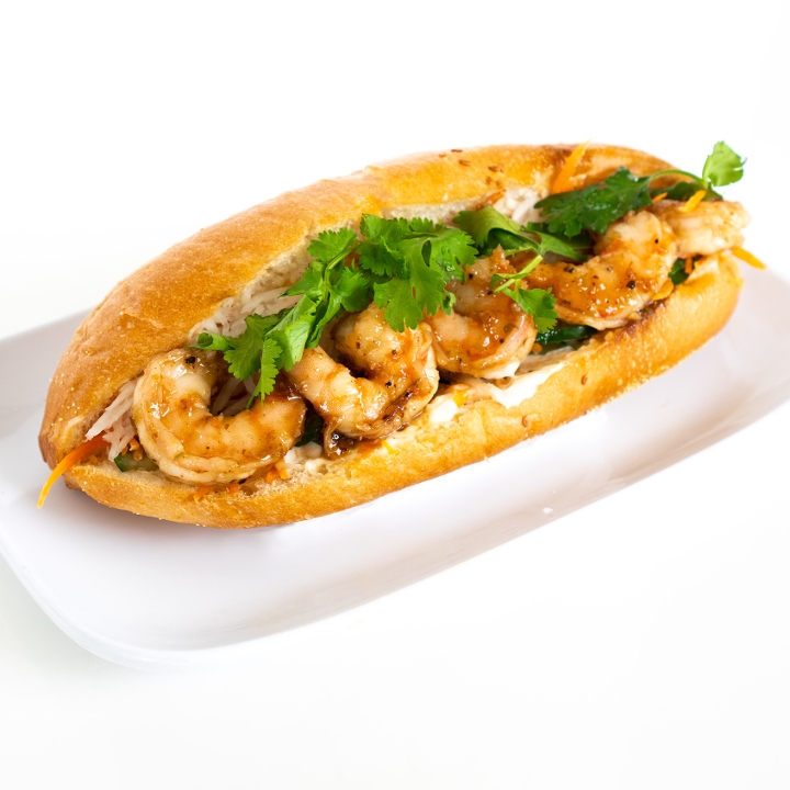 Grilled Shrimp Banh Mi.
