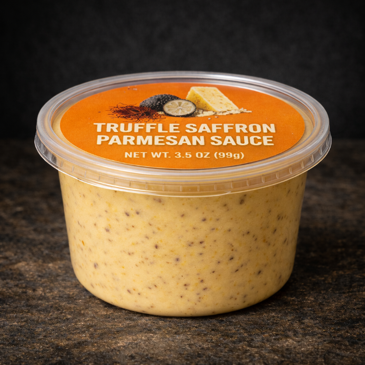 Truffle Saffron Parmesan Sauce (3.25oz).