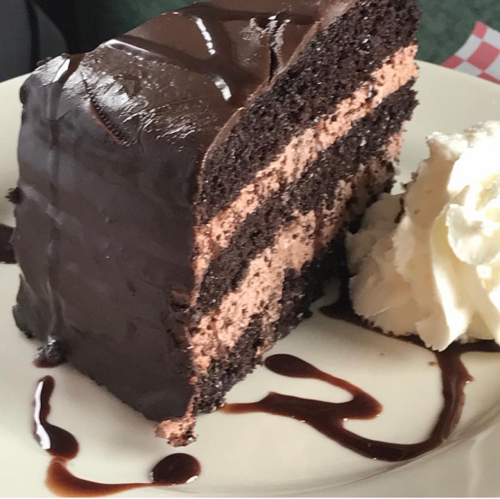 Chocolate Mousse Cake.