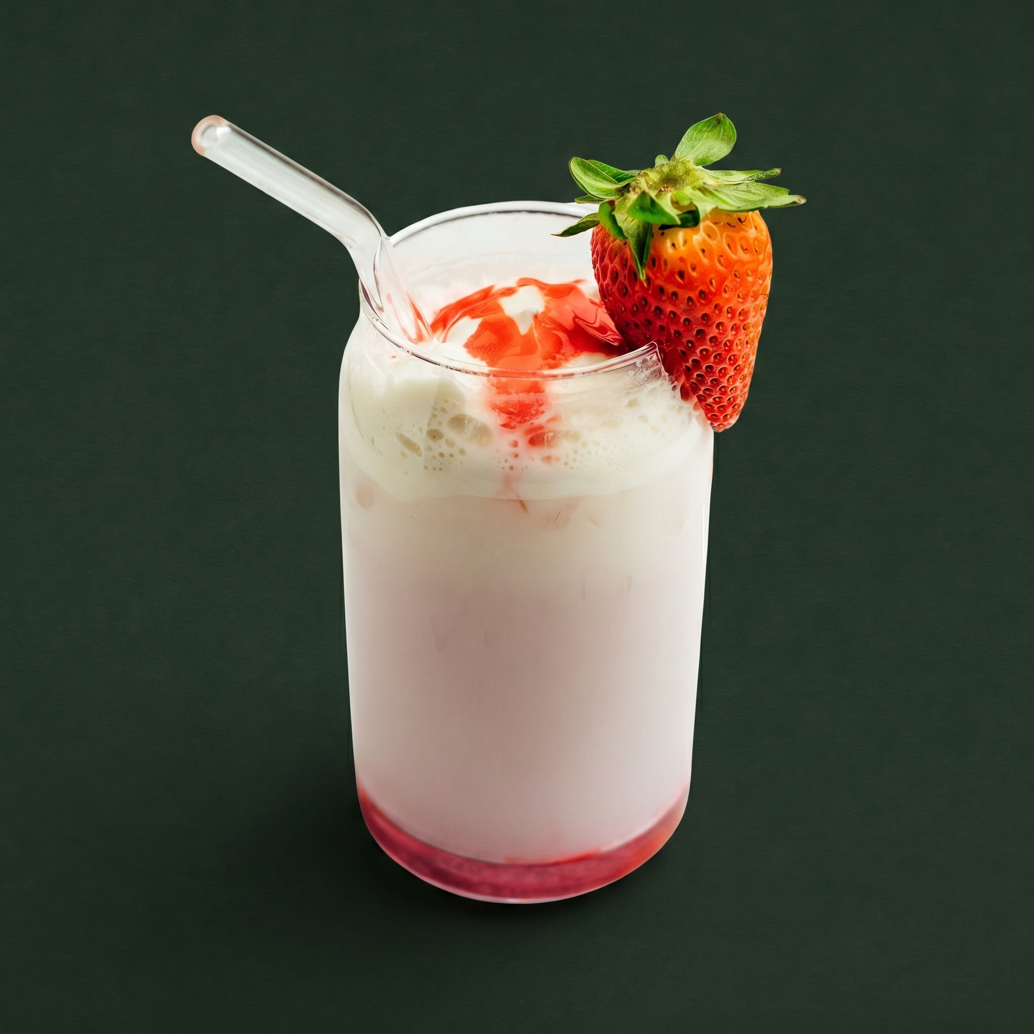 Strawberry Iced Latte.