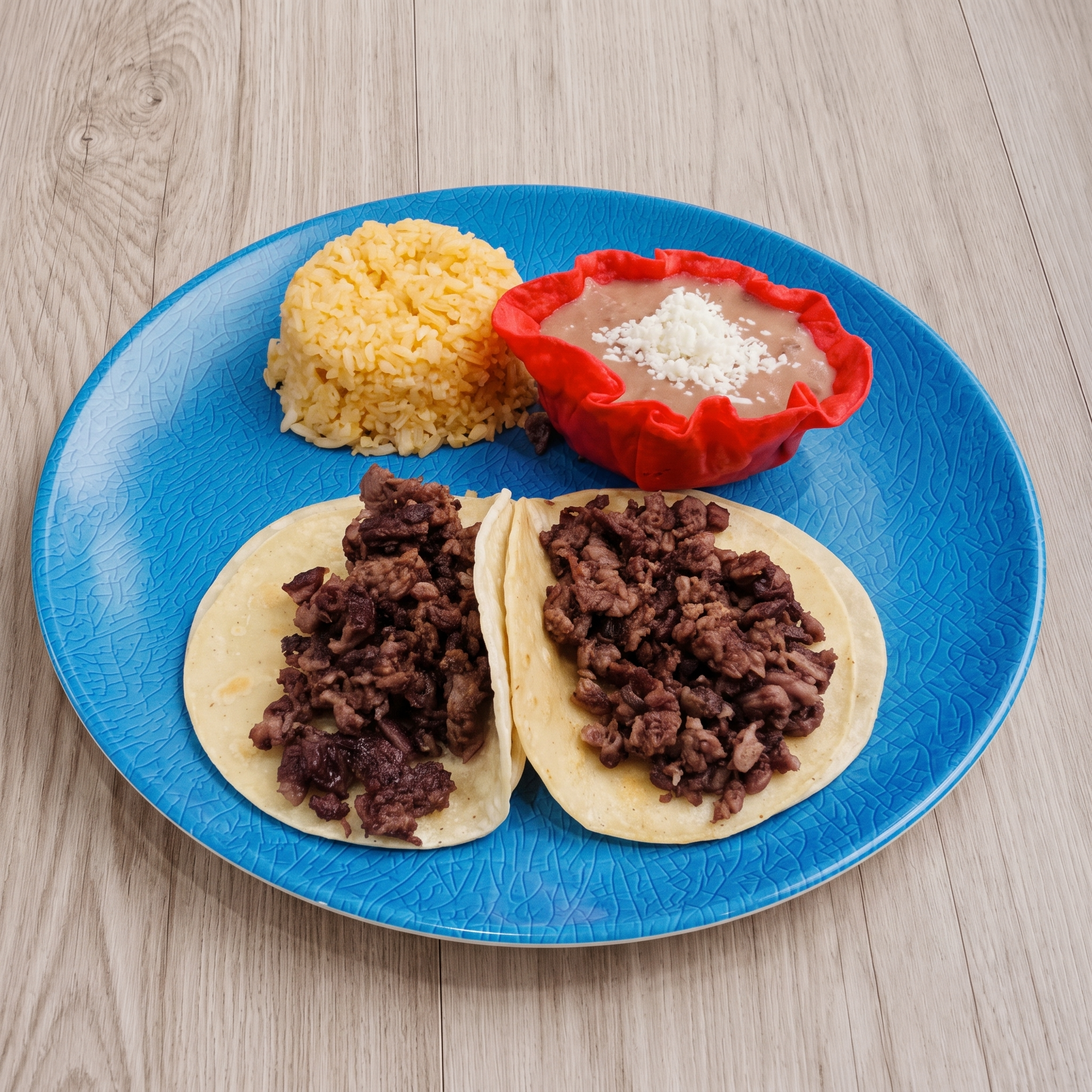 Kids Taco Plate.
