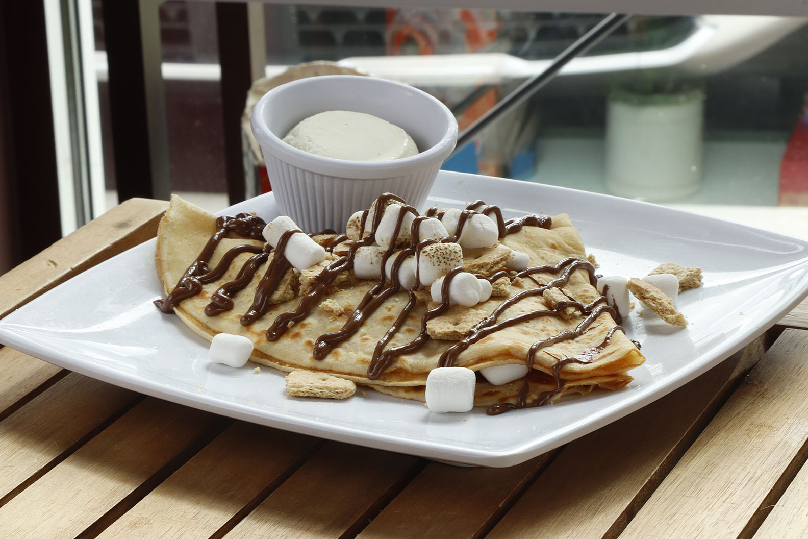 S'mores crepe.