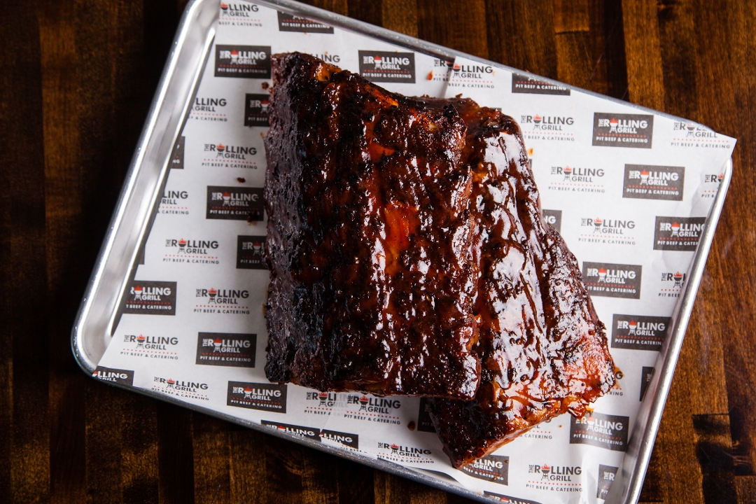 Applewood Smoked Ribs Entree.
