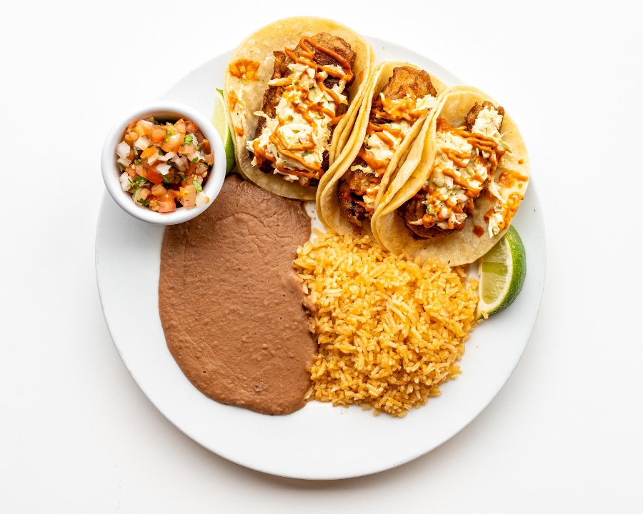 Ensenada Taco Platter.