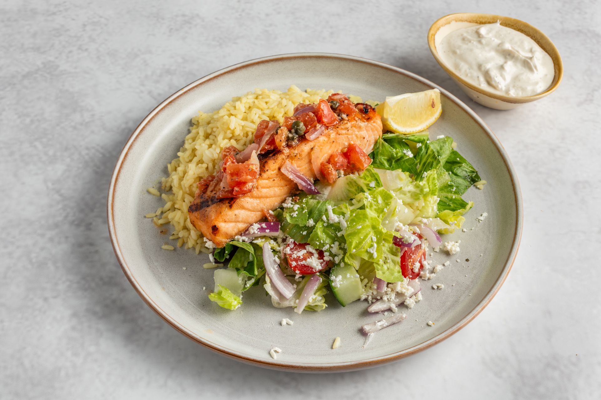 Grilled Salmon salad #FarmFresh