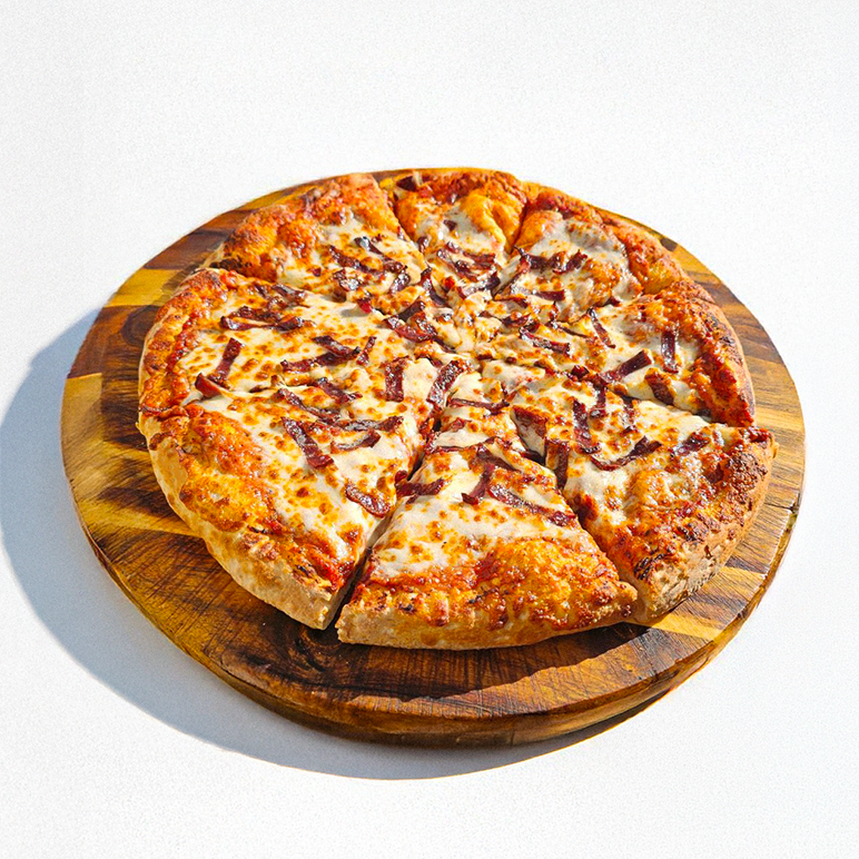 New! Duck Bacon Pizza.