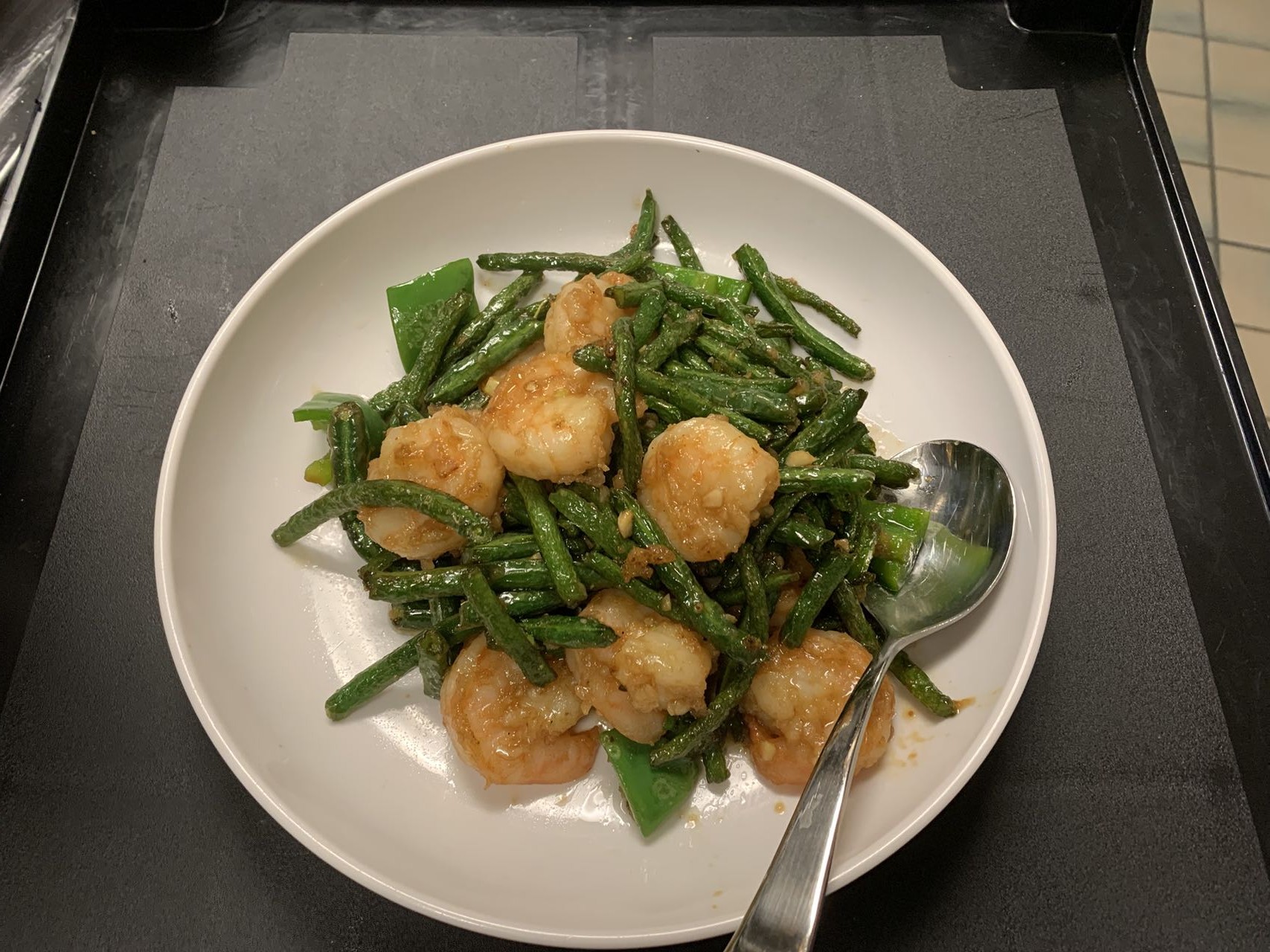 50 四季豆虾Shrimp With String Beans.