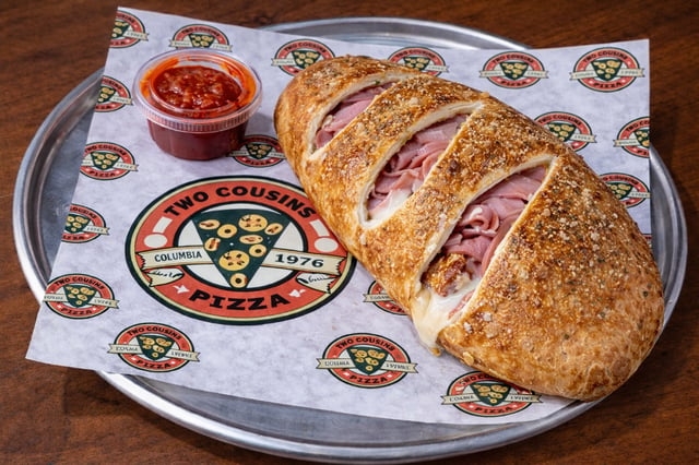 L Ham & Chz Calzone.