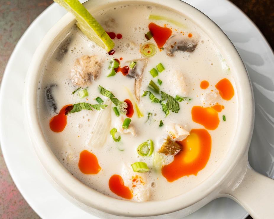 Tom Kha (Thai Coconut Soup).