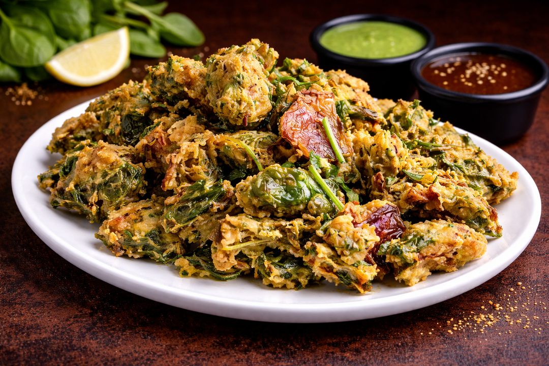 Spinach Pakodi.