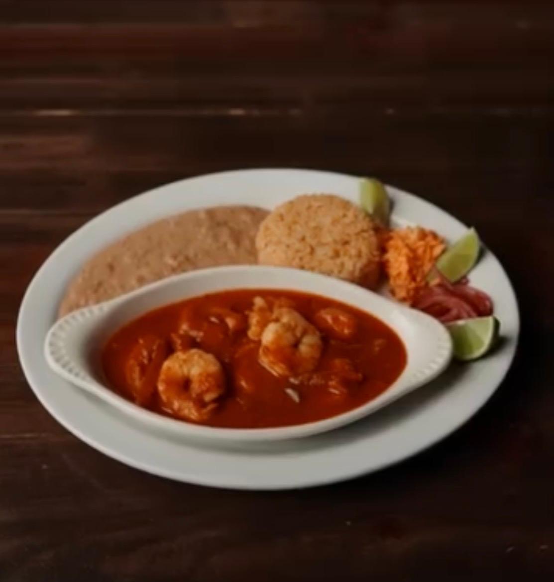 Camarones a la Diabla Dinner.