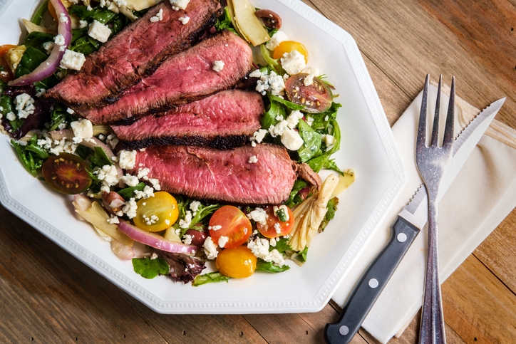 Steak & Blue Salad.