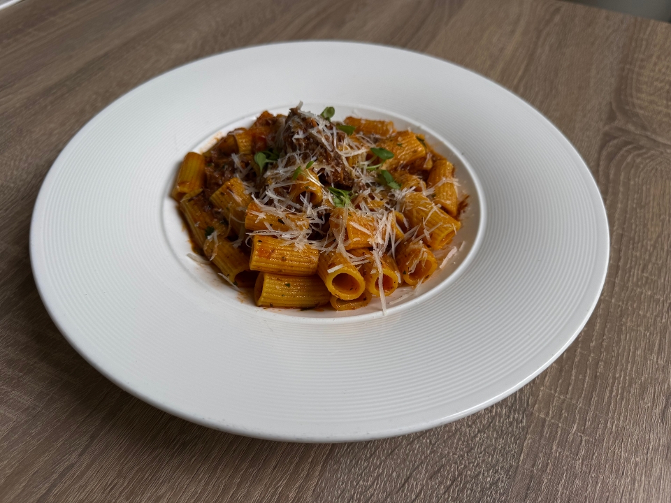RIGATONI with Meat Ragu.