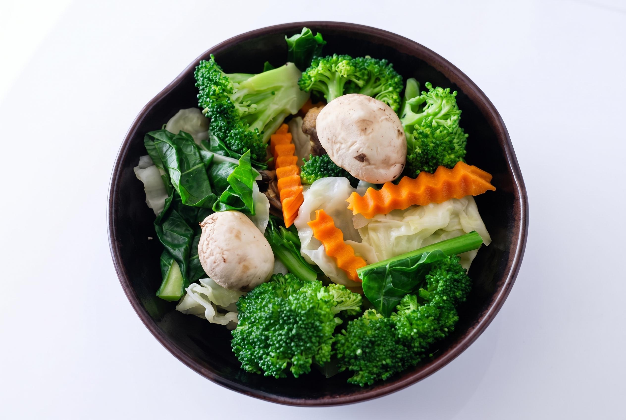 Steamed vegetable.