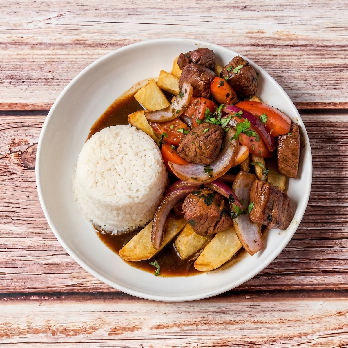 Lomo Saltado.