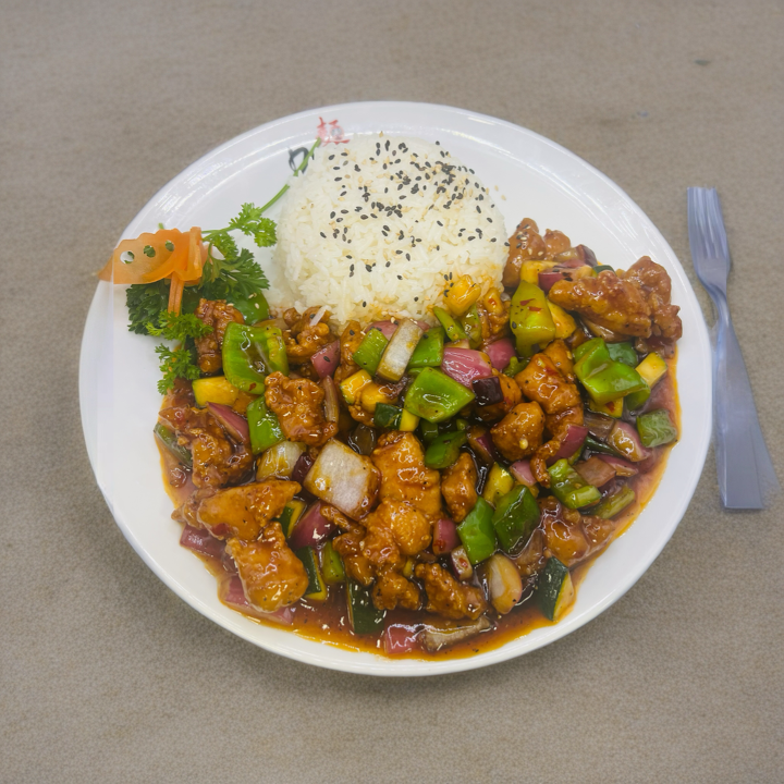 Black Pepper Chicken.