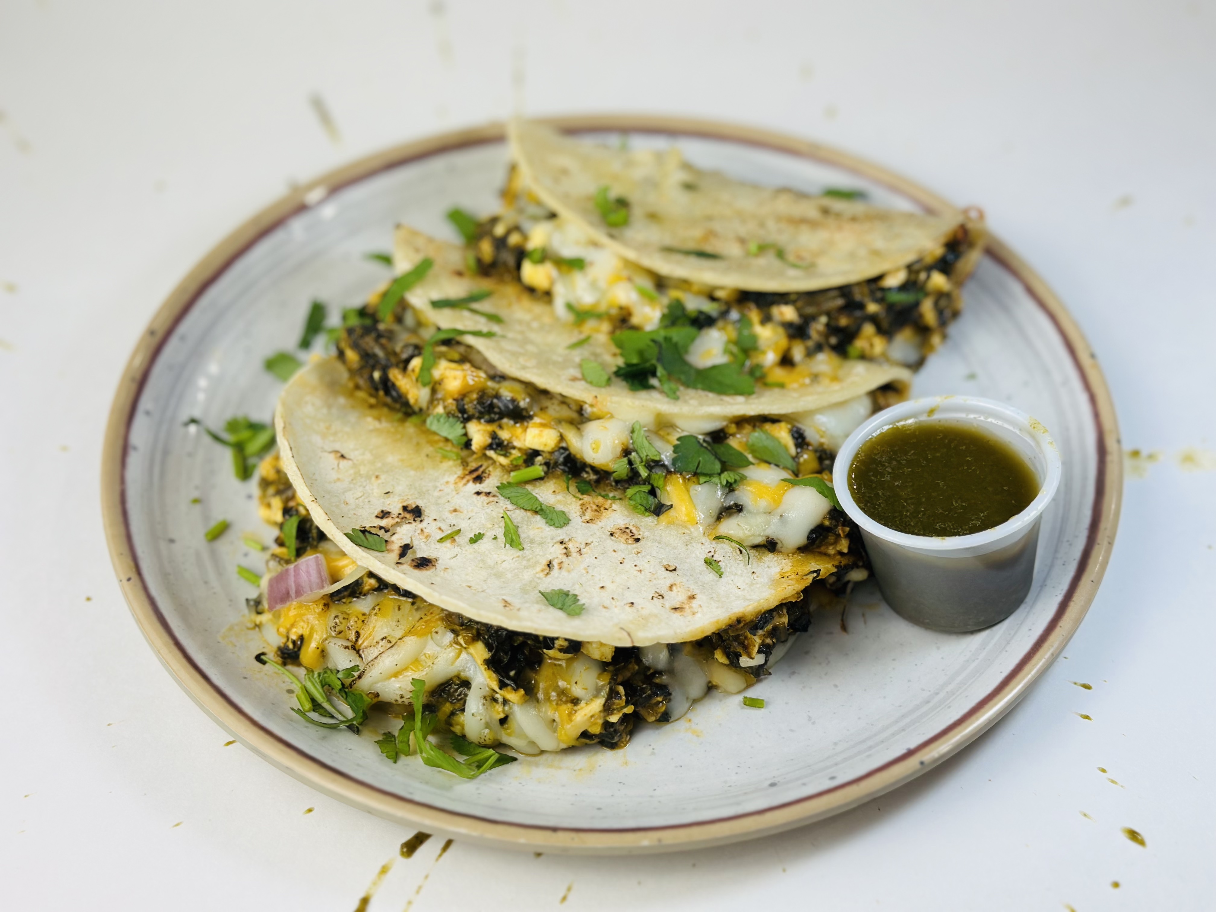 Saag Paneer Tacos.