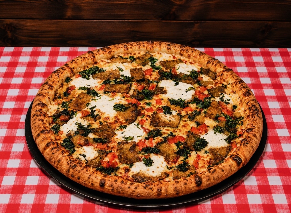 Large Mediterranean Veggie Pizza 14 (Greek Style).