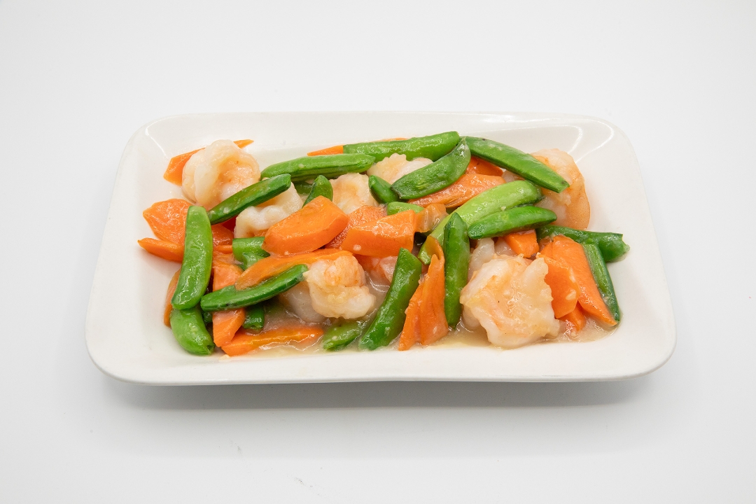 Shrimp with Snap Peas.