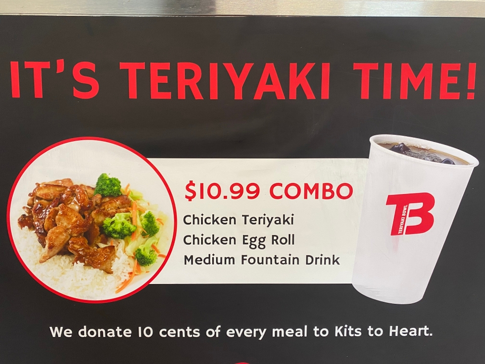 It's Teriyaki Time.