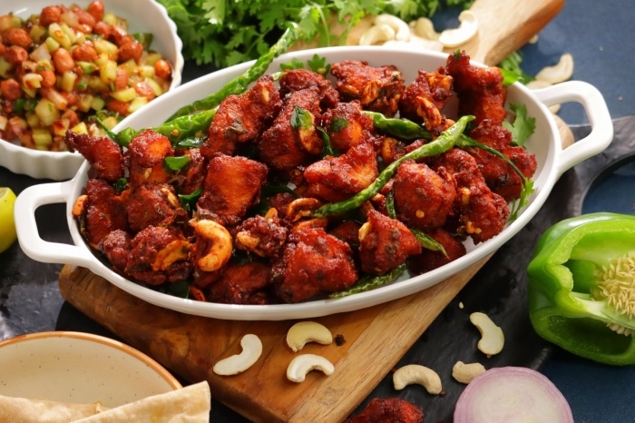 Cashew Chicken Pakora.