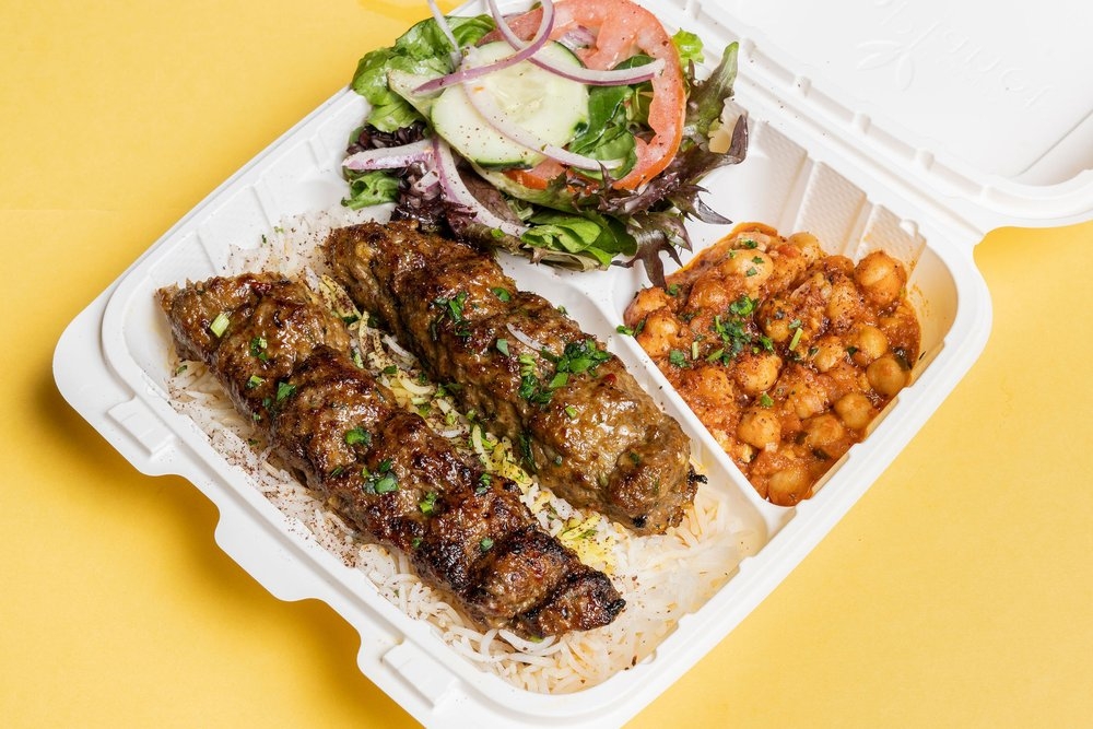 7. Beef Kubideh Platter.