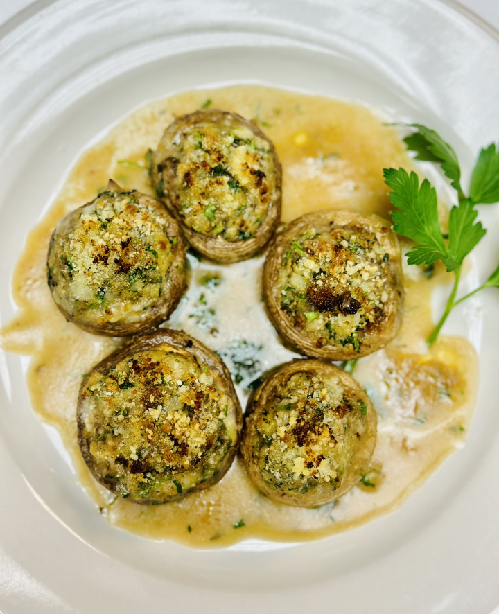 D-Stuffed Mushrooms.