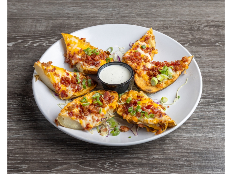 Crisp Potato Skins.