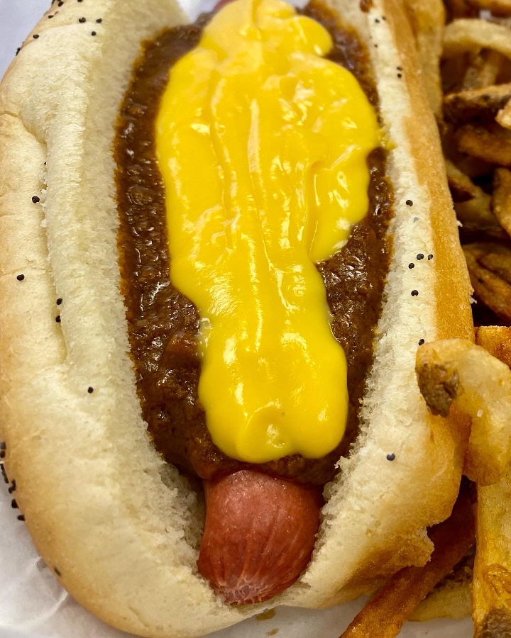Chili Cheese Dog.
