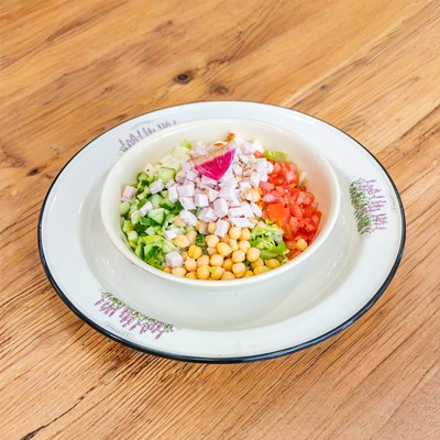 Green Salad With Two Scoops.