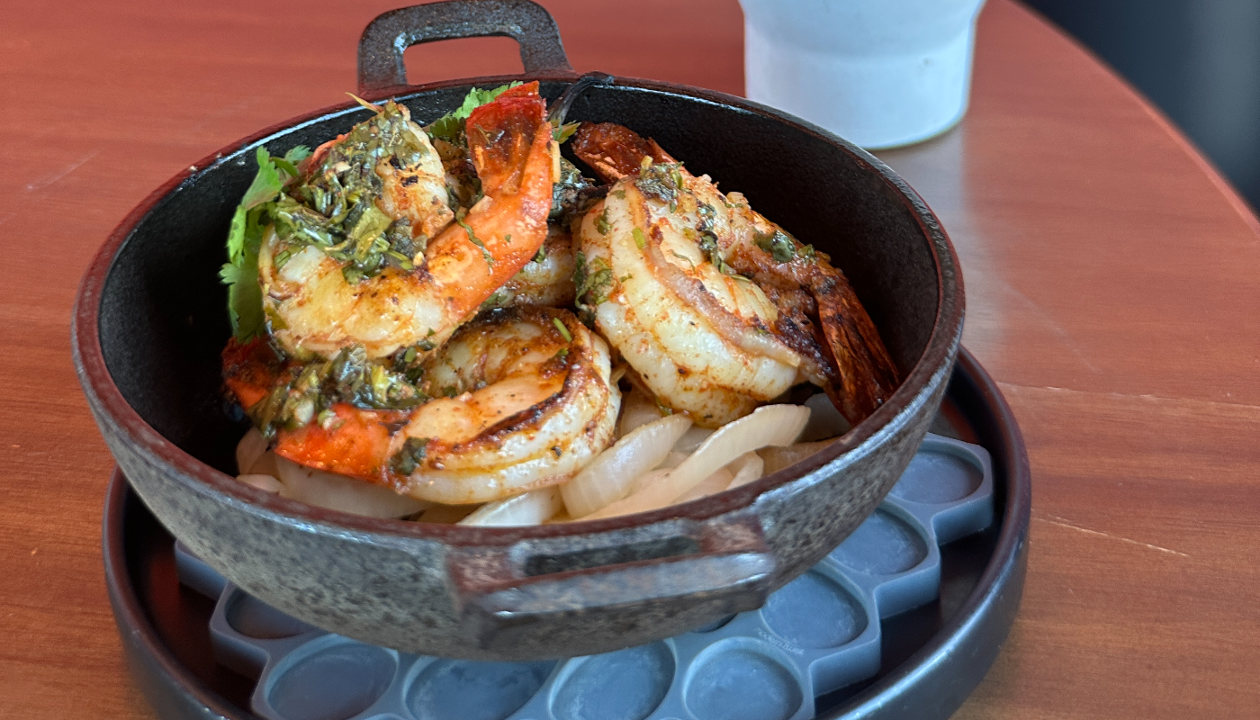Plancha-Seared Shrimp Fajitas..