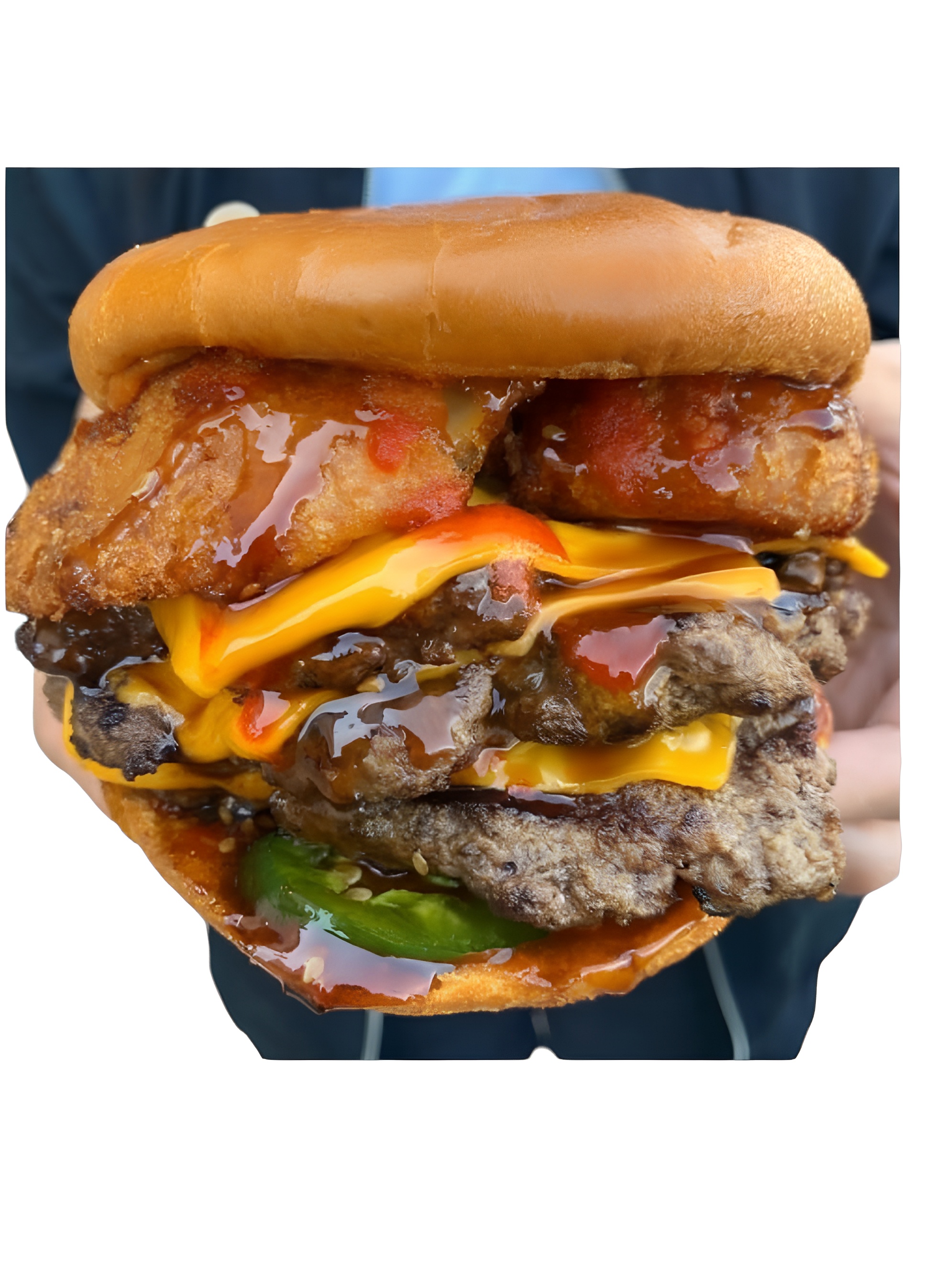 SPICY BBQ BURGER (Single Burger).
