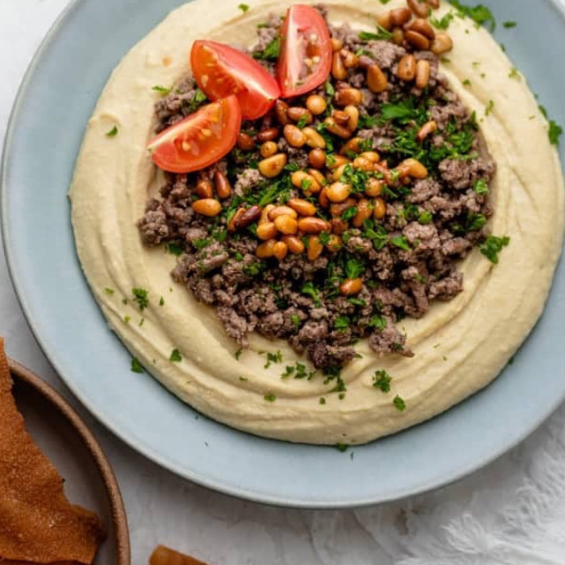 5.Hummus over Meat.