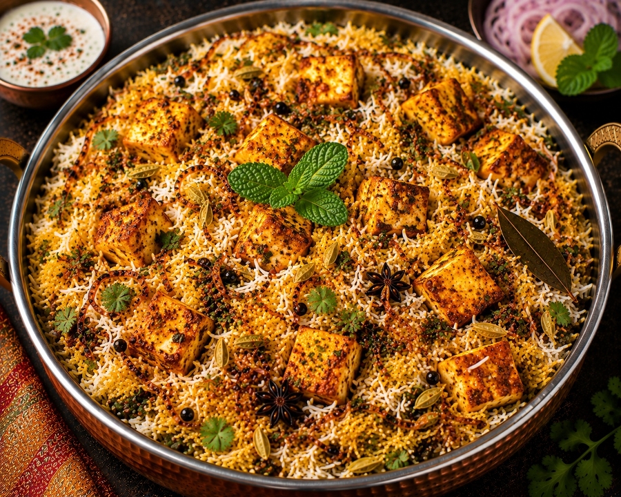 Paneer Biryani.
