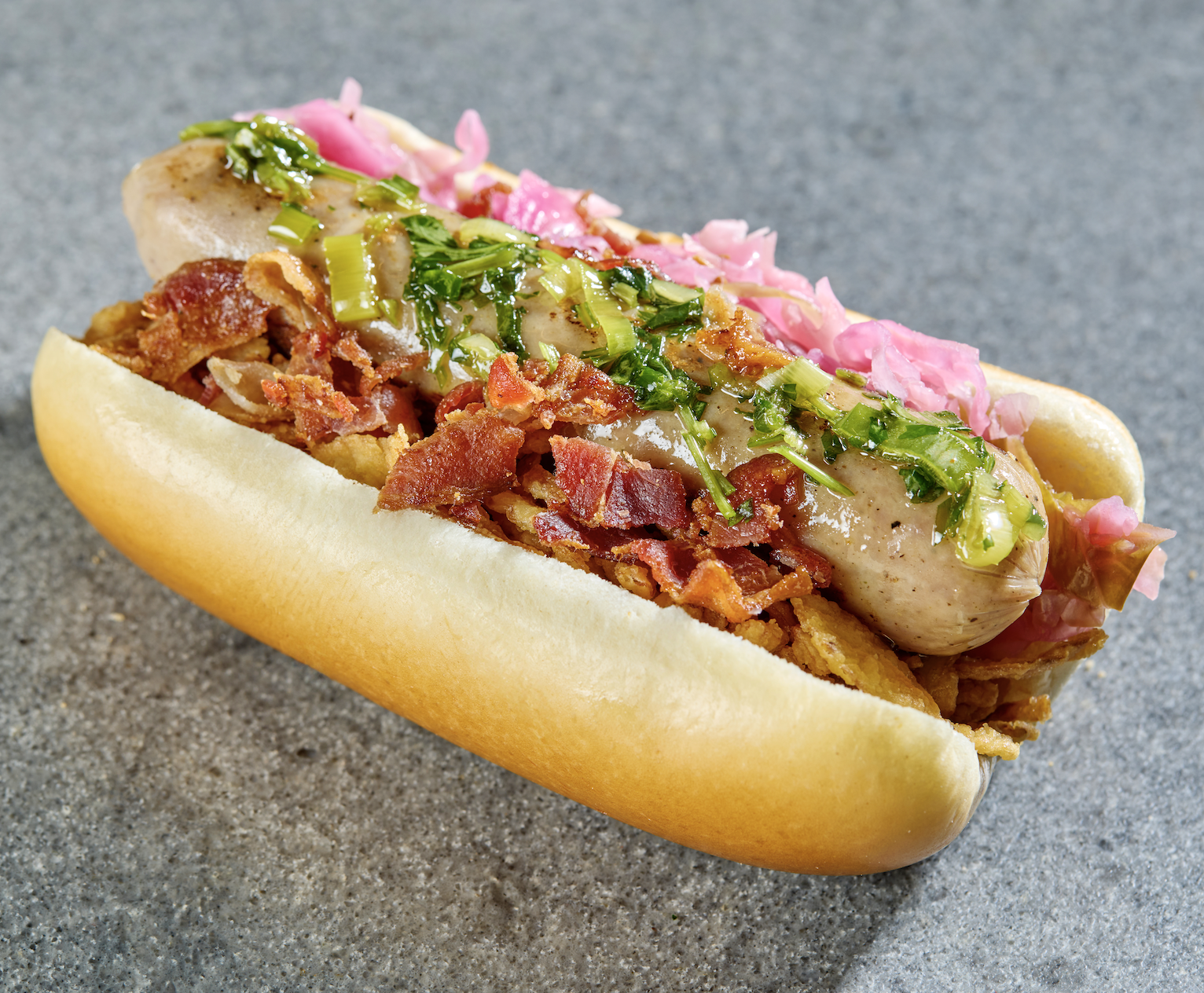 German Style Hot Dog.