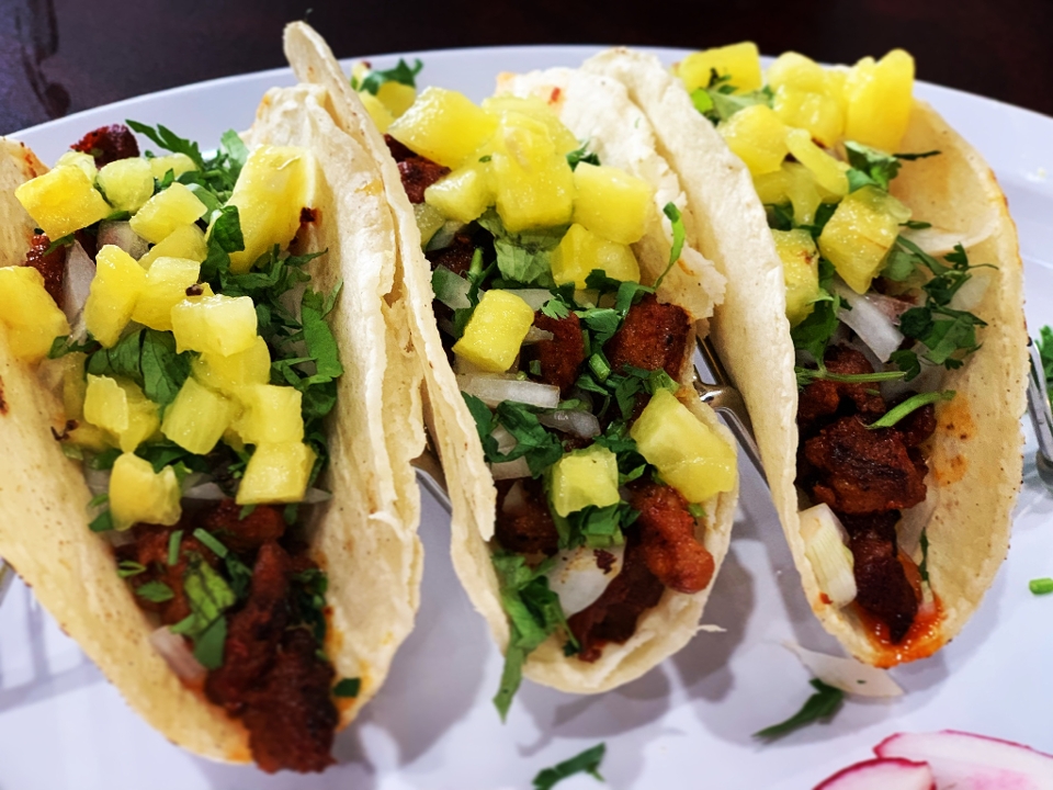 Al Pastor Hawaino Taco.