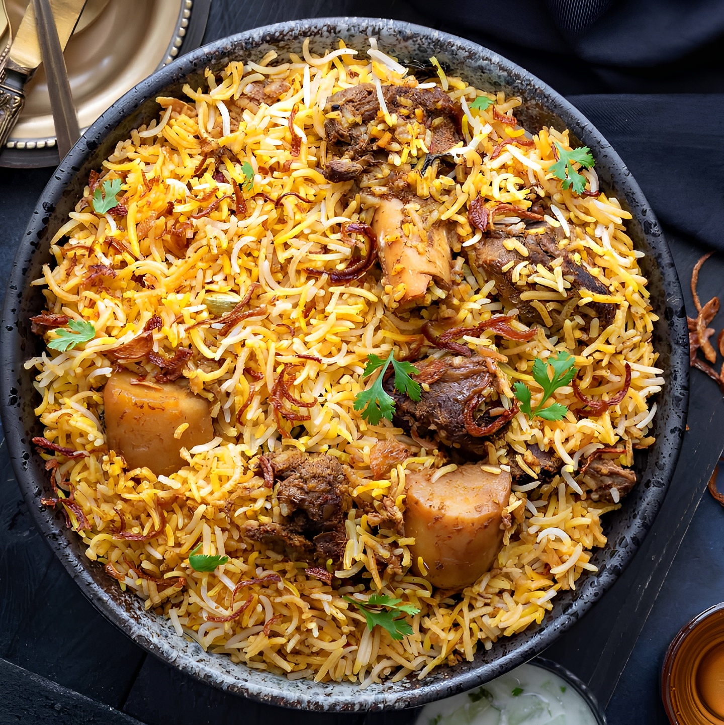Vijayawada Goat Biryani.