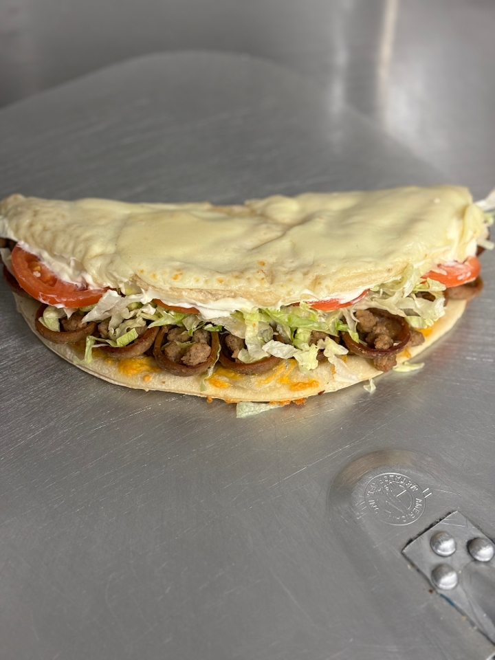 Small Cheeseburger Foldover.