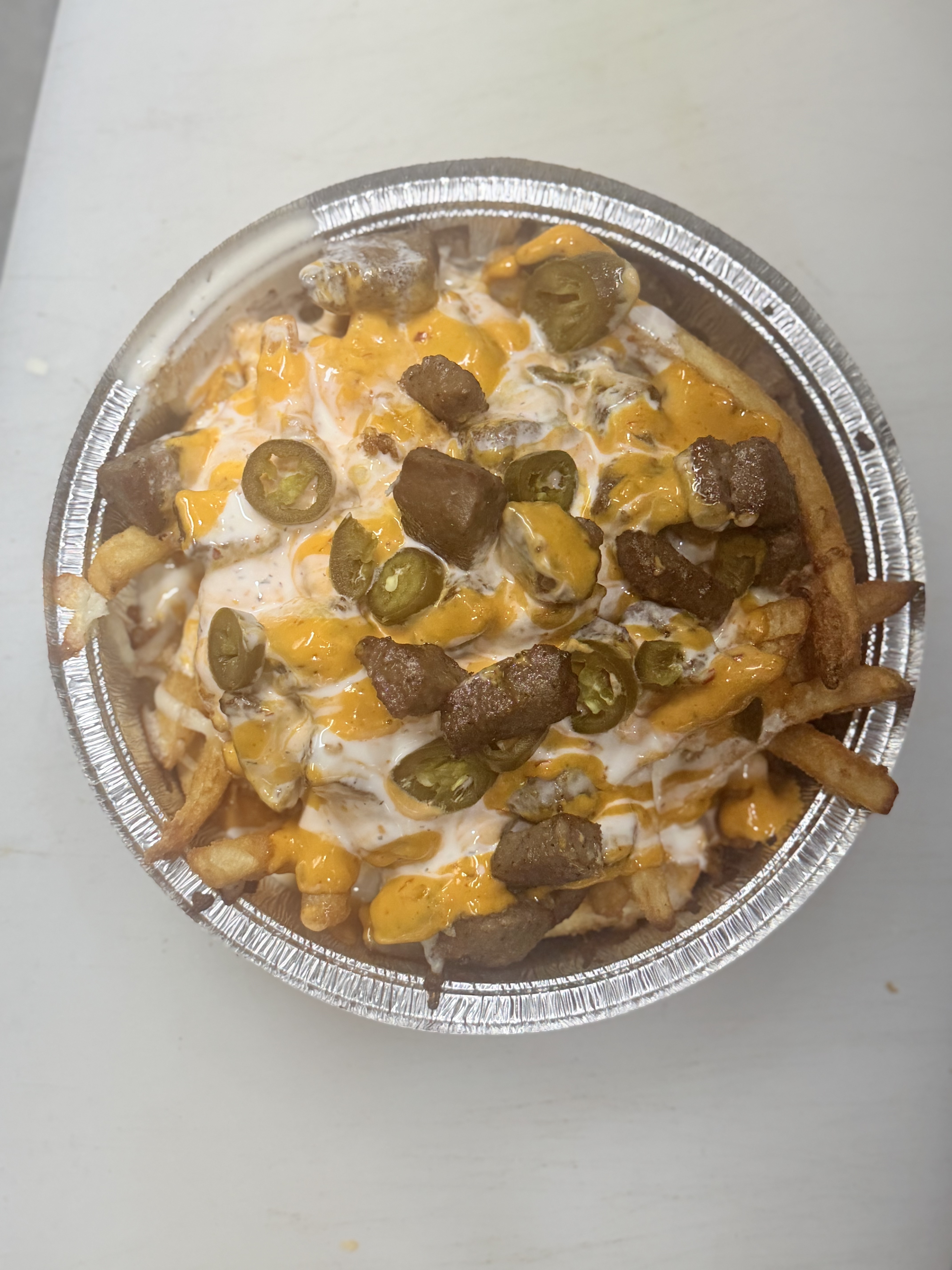 Lamb Gyro Loaded Fries.