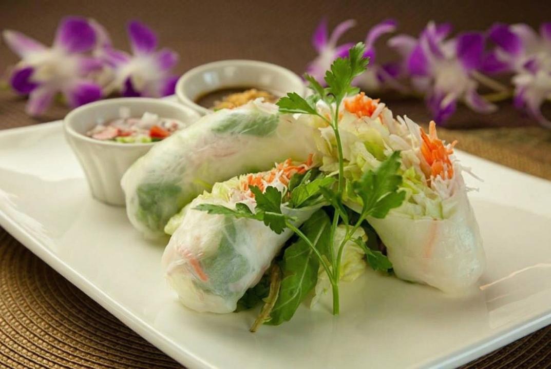 Fresh Basil Rolls.