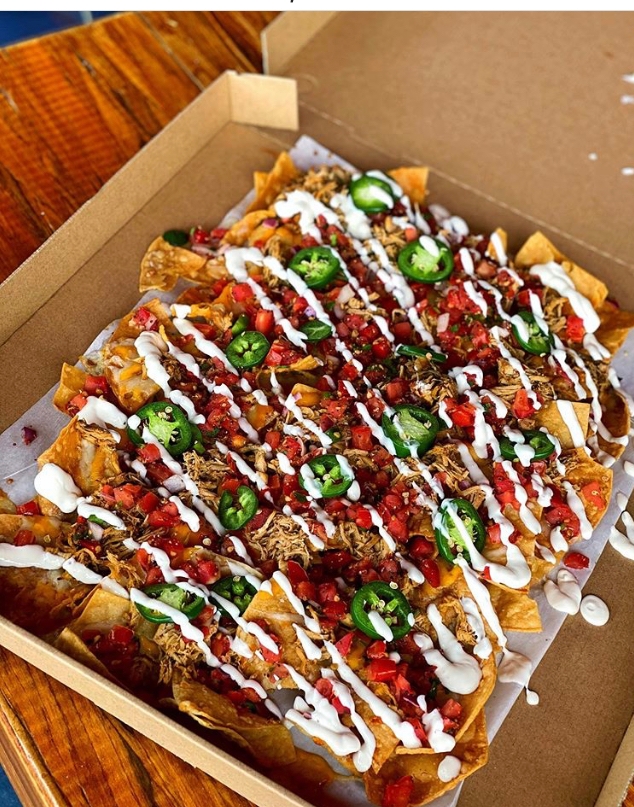 Baked Bubba's Nachos.