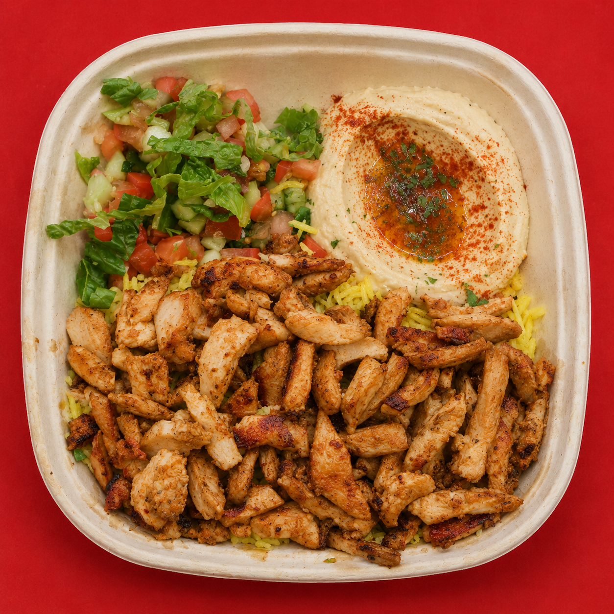 Chicken Shawarma Plate.