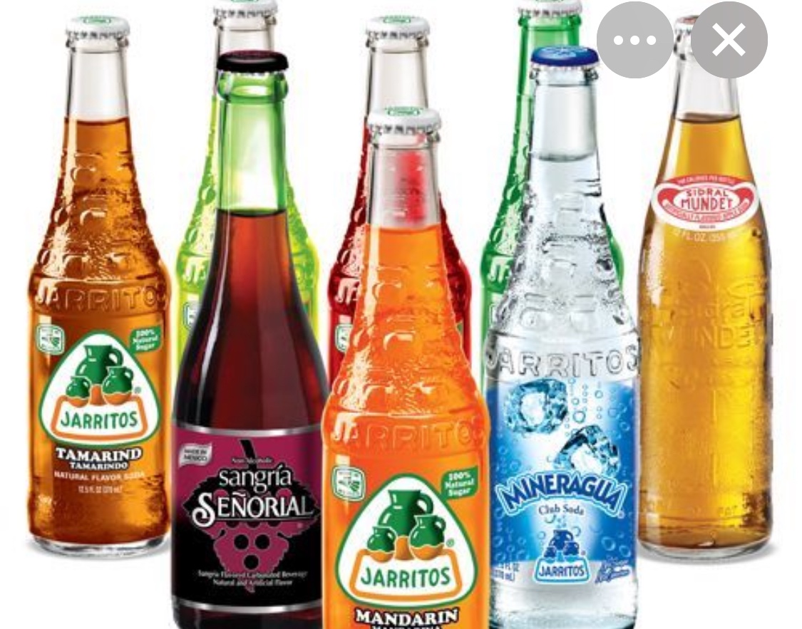 Sodas de vidrio.