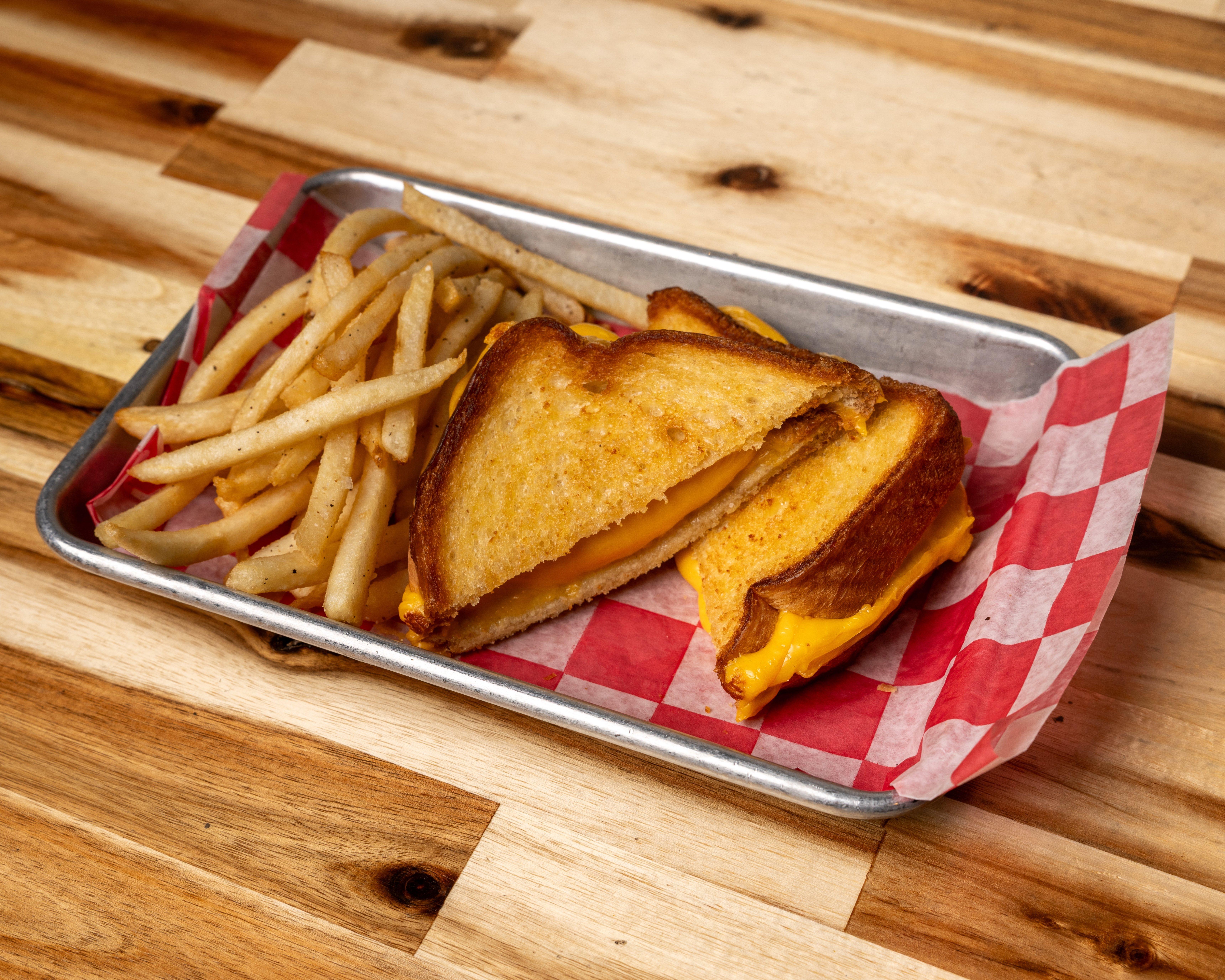 GRILLED CHEESE SANDWICH.