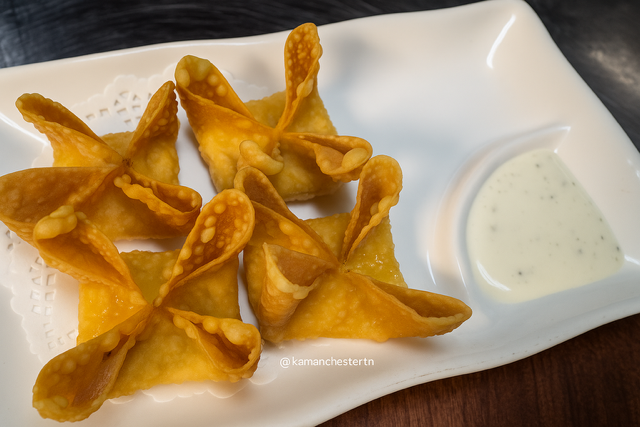 Buffalo Chicken Wontons.